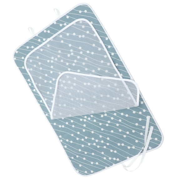 PAMINGONO Heat Resistant Ironing Mat Polyester Sky-Blue 1 Set