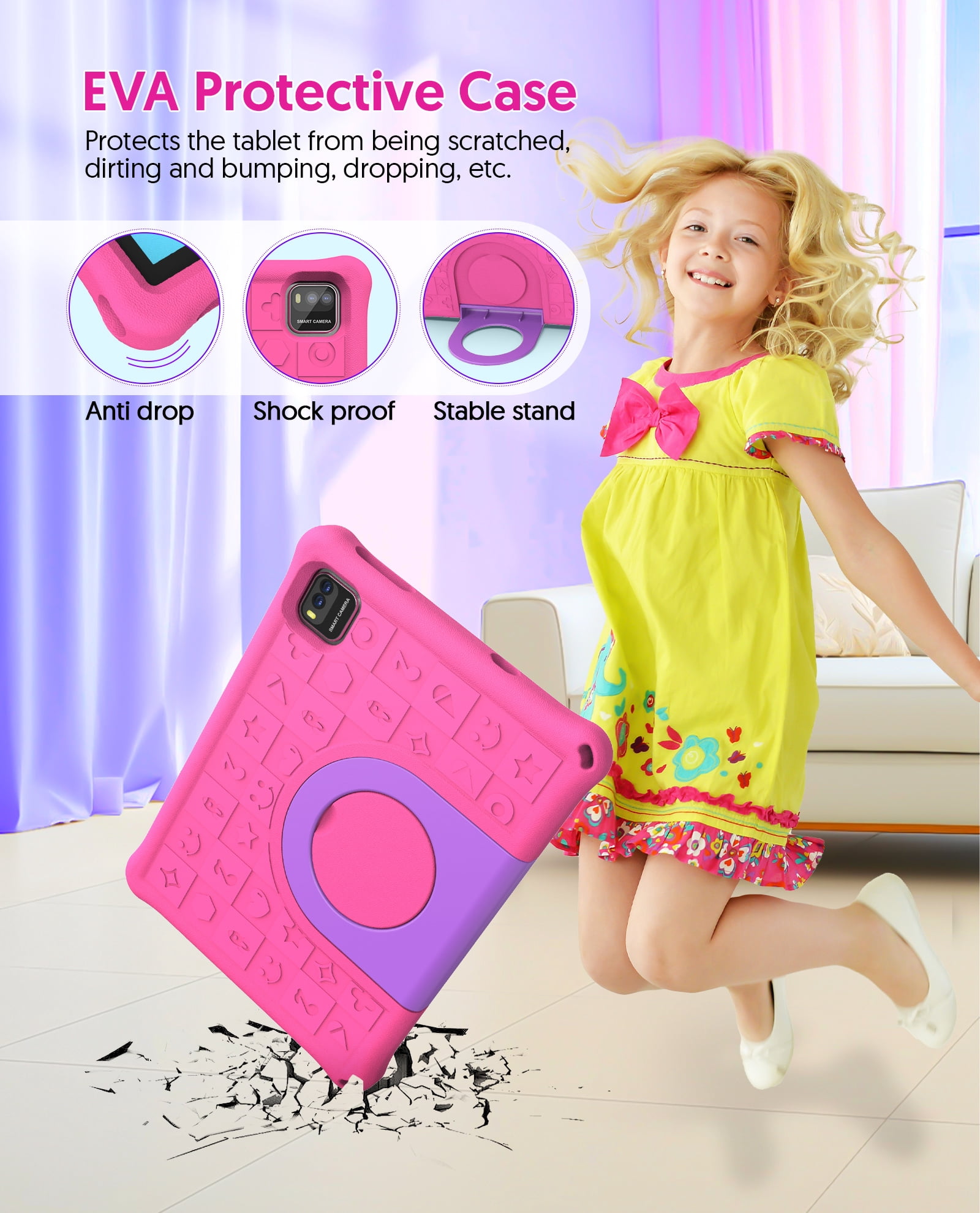 iPad本体 funa FITIFUN 10.1 inch Kids Tablet Android 15, 3GB RAM 64GB ROM 1TB