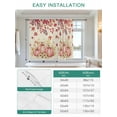 thumbnail image 6 of Thanksgiving Pumpkin Tie Up Curtains for Windows 54 Inch Length Balloon Curtains Kitchen Adjustable Balloon Window Shade Beige Retro Autumn Leaves Country Tie Up Bathroom Curtain Window 42"x54", 6 of 6