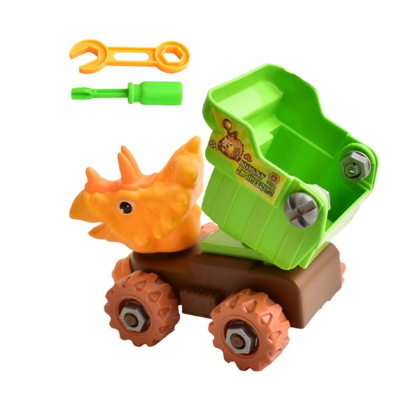 TIMIFIS Toys Children's Disassembly And Assembly Dinosaur Engineering Vehicle Puzzle Assembly Toy Sports & Outdoor Play Toys - Summer