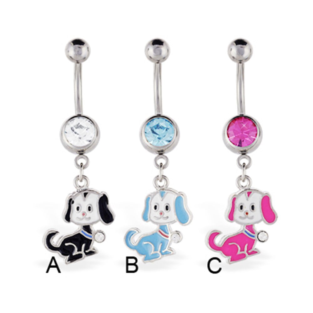 Shimmering Razor Blade 316L Surgical Steel Freedom Fashion Belly Button Ring Sold by Piece