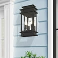thumbnail image 3 of 2014-04 Livex Lighting Princeton - 2 Light Outdoor Wall Lantern in Traditional Style - 7.5 Inches wide by 14 Inches high-Black Finish, 3 of 9