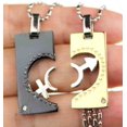 thumbnail image 2 of R.H. Jewelry Stainless Steel Pendant Lovers Couple Matching Set, 2 of 4