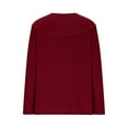 thumbnail image 5 of successthop Plus Size Sweaters for Women Loose Bow Crewneck Tunic Tops Long Sleeve Pullover Knitwear Solid Clothes Red, 5 of 6