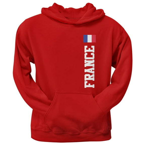 World Cup France Red Adult Pullover Hoodie - Large