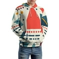 thumbnail image 5 of Abstract Geometric Pattern 3D Print Hoodie Men Women Autumn Thin Pullover Sweatshirt Vintage Streetwear Tops, 5 of 6