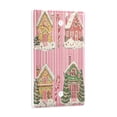 thumbnail image 2 of Yayeee Blank Wall Plate Cover 1-Gang 4.5"x2.7" Home Unused Decorative Outlet, Pink Christmas House, 2 of 7