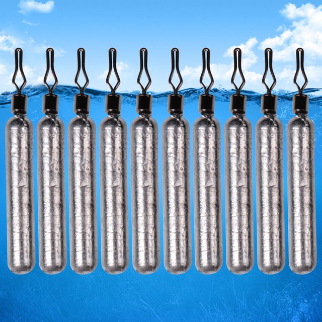 10 Uds. De cebos de Pesca de carpa, plomada de rotación de 360 grados, Pesca de peso (14g)