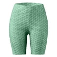 thumbnail image 5 of Women's Butt-Lifting Capri Yoga Pants with Side Pockets – Bubble-Patterned Fitness Leggings for Running, Travel & Outdoor Activities,Green L, 5 of 5