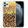 thumbnail image 1 of FINCIBO Soft TPU Clear Case Slim Cover for Apple iPhone 11 Pro Max 6.5" 2019 (NOT FIT iPhone Pro 5.8 inch or Apple iPhone 11 6.1 inch), Gold Glitter Sparkle With Black Yellow Glitter Leopard, 1 of 3
