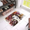 thumbnail image 3 of MKHERT Fashion Watercolor Portrait of Girl and Butterflies with Orchids Doormat Rug Home Decor Floor Mat Bath Mat 23.6x15.7 inch, 3 of 3