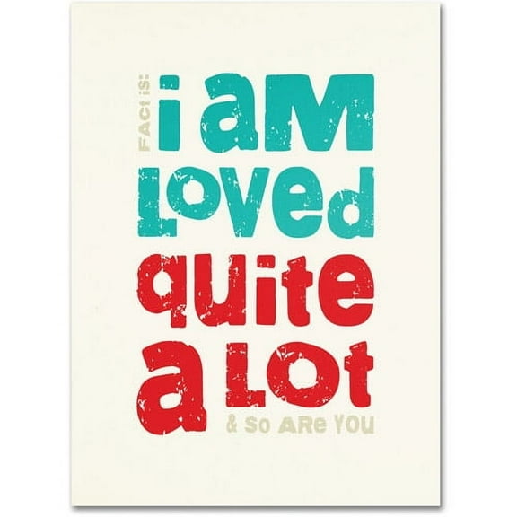 Trademark Fine Art "Loved a Lot II" Canvas Art by Megan Romo