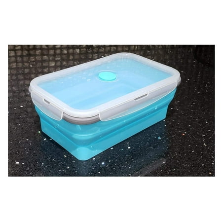 collapsible reusable bpa ounce 27l bento silicone lunch box