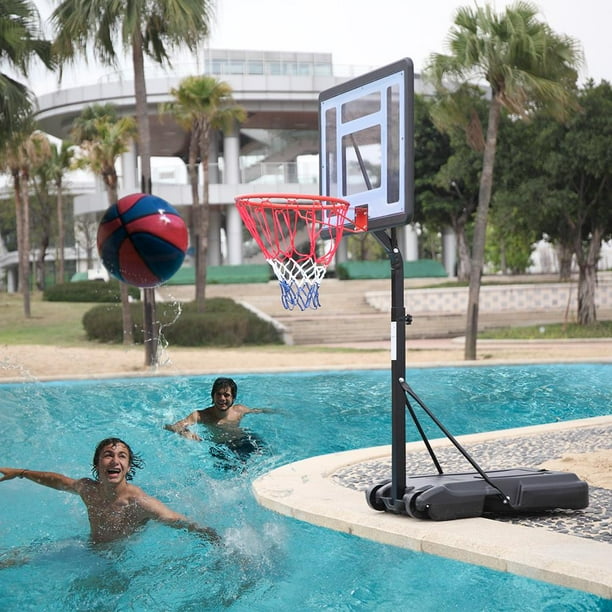 SalonMore Swimming Pool Basketball Hoop, with PVC Backbaord and 2