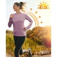 thumbnail image 3 of Women's Long Sleeve UPF 50+ UV Sun Protection Shirts Rash Guard Swim T-Shirt/Hoodie Quick Dry for Outdoor Hiking, 3 of 5