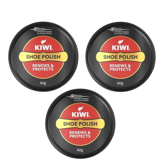 Kiwi Shoe Polish Paste Black 1.35 oz (Pack of 3)