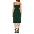 thumbnail image 3 of Allegra K Women's Button Decor Split Casual Spaghetti Strap Sleeveless Dress, 3 of 5