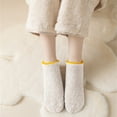 thumbnail image 3 of Fuzzy Socks for Women No Show Fall Fashion Must Haves Foot Warmer Ankle Cozy Winter Socks White, 3 of 4
