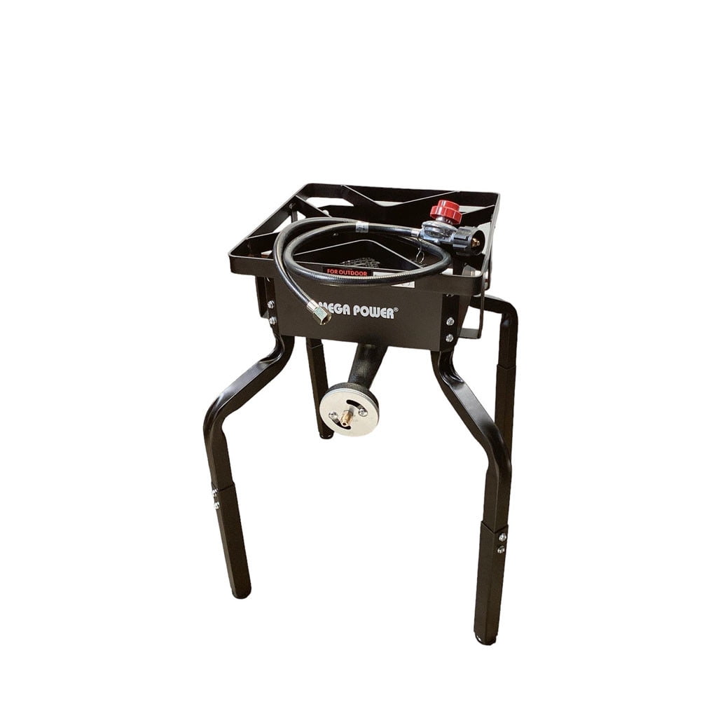 Adjustable Portable Burner Gas Stove Propane Cooker for Patio Camping, BBQ