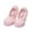 Pink, variant on Pink Pointed Toe Soft Sole Kids Canvas Ballet Gymnastics Dance Shoes Slippers Children