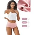 thumbnail image 2 of GaaiKei Womens High Waist Cotton Panties C Section Recovery Postpartum Soft Stretchy Full Coverage Underwear(5 Pack, Size 8), 2 of 6
