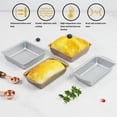thumbnail image 4 of Xingzhi Loaf Pan Non-stick Carbon Steel Toast Tray Kitchen Bakery Seamless Baking Mold, 5 Inch, Silver, Rectangular, 4 of 5