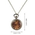 thumbnail image 2 of MLINS Antique Pocket Watch For Women And Men Retro Pocket Watch Quartz Pocket Watch Portable Small Vintage Pocket Watch for Party Daily Wear, 2 of 7