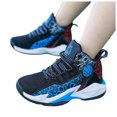 thumbnail image 6 of yboeqw Boys High Top Basketball Shoes Kids Lace Up Non Slip Running Sneakers Gym Class Footwear Size 13, 6 of 6