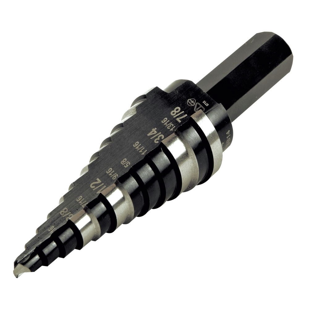Klein Tools High Speed Steel Double Flute Step Drill Bit 1 pc.