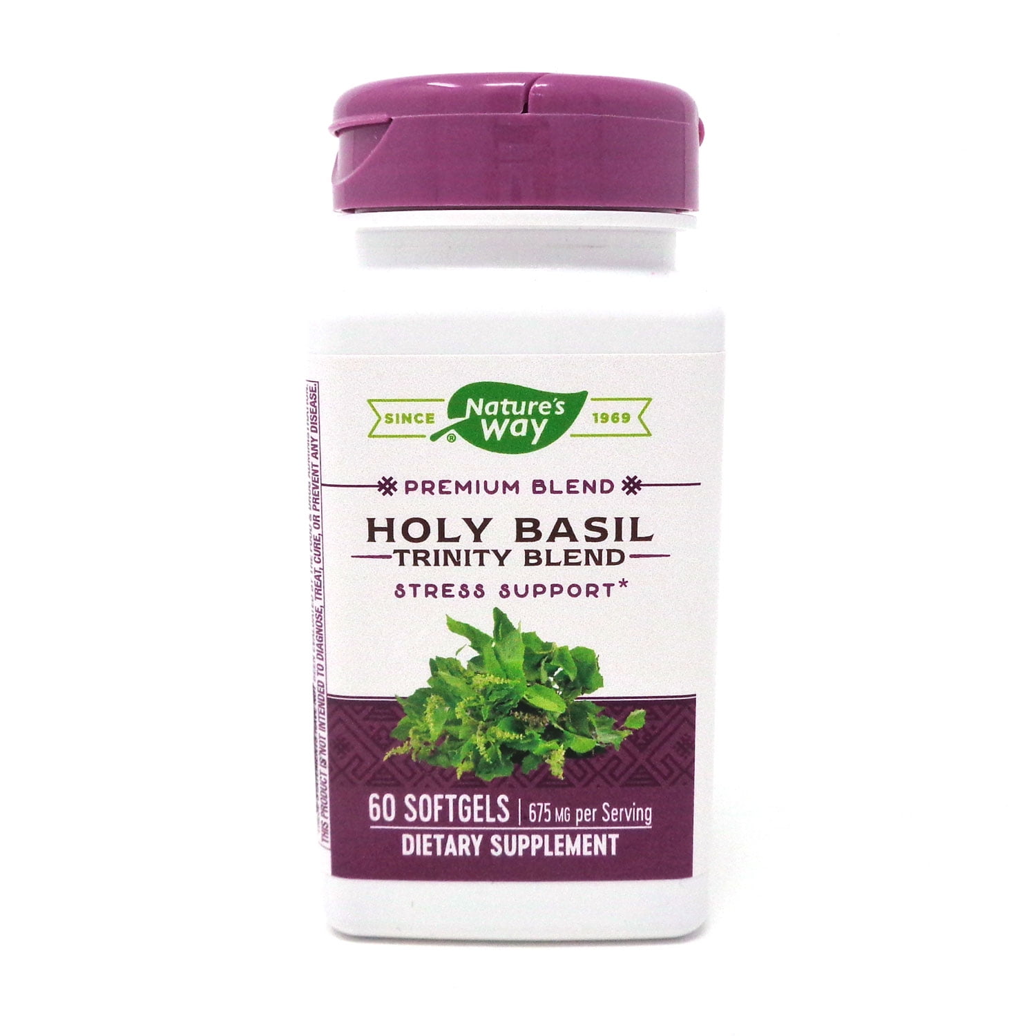 Enzymatic Therapy Holy Basil Trinity Blend Softgels, 60 Ct