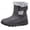 Gray, variant on Willtoo Womens Thick Sole Lightweight Snow Boots Winter Anti-Slip Ankle Booties Waterproof Slip on Warm Faux Fur Lined Sneaker