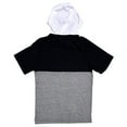 thumbnail image 2 of Ecko Unltd Men's Hoodie T-Shirt Panel Stitched Colorblock hort Sleeve Tee (Small, Grey Marled), 2 of 4