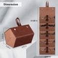 thumbnail image 6 of Fintie Sunglasses Organizer Travel Case, 5 Slot Foldable Eyeglasses Holder Box Eyewear Storage, Vintage Brown, 6 of 8