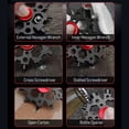 thumbnail image 2 of Mistaha 23 In 1 Snow-flake Multi-Tool with Fidget Spinners Snowflake Wrench Multifunction Bottle Opener Screwdriver, 2 of 8