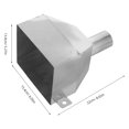 thumbnail image 2 of OUNONA Conector Para Canalón De Inoxidable Durable Para Bajante De Residencial, 2 of 5