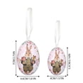 thumbnail image 2 of Easter Egg Hanging Colorful And Varying Sized Foam Easter Egg Decorative Eggs DIY Craft Styles Featuring Rabbit And Patterns Suita, 2 of 2