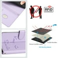thumbnail image 6 of for Samsung Galaxy S25 Case Wallet with RFID Blocking Card Holder, Shoulder Strap & Wrist Strap, Smile Pattern PU Leather Magnetic Clasp Flip Purse Case for Samsung Galaxy S25, Purple, 6 of 12