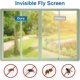 thumbnail image 4 of Fly Screens For Windows, 2pcs Universal Window Net (1.52m), Adjustable Window Screen, Invisible Mosquito Net For Windows(with Selfadhesive Tapes And P, 4 of 5