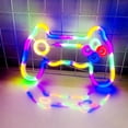 thumbnail image 3 of Neon Game Controller Neon Sign Colorful LED USB 5V Plug In Batteries Powered RGB Noiseless Game Neon Sign Wall Decor For Room Gift, 3 of 8