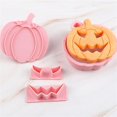 thumbnail image 6 of Halloween Cookie Cutters 13 Halloween Cookie Cutters And Plastic Pumpkin Cookie Cutters Set For Kids Pumpkin Cutters With Replaceable Expressions., 6 of 6