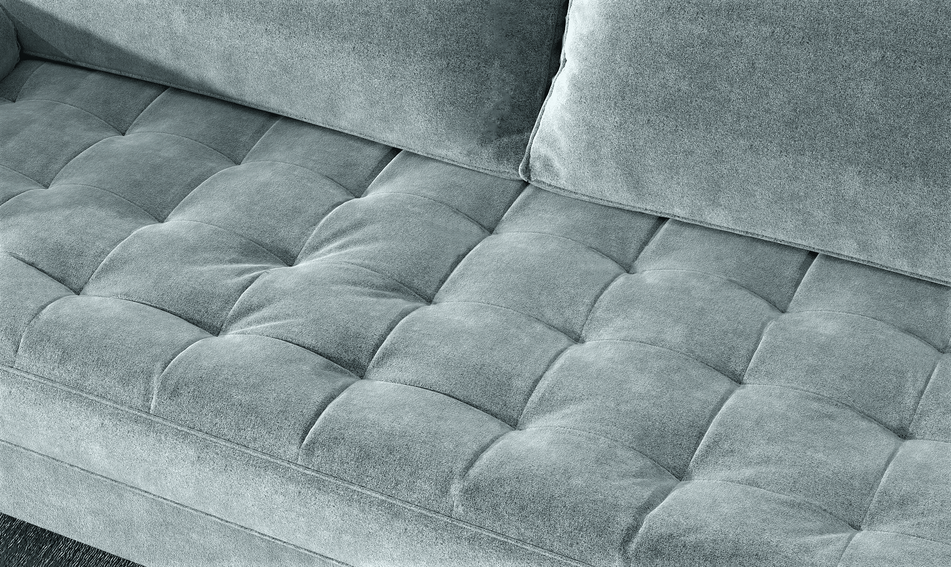 US Pride Furniture Mac Velvet 2 Seater 58'' Living Room Loveseat, Tiffany Blue