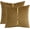 Brown, variant on Christmas Green Velvet Throw Pillow Covers 22x22 Pack of 2 with Gold Leather Forest Green Decorative Couch Pillowcase Luxury Modern Pillow Cover for Living Room Bedroom Sofa Cushion Bed