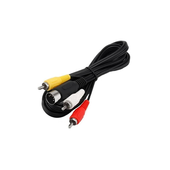 RUITROLIKER Compatible for 1.8M/6FT AV Audio Video Composite TV Cable for Genesis 1-Original MK1601 First 16-Bit Version