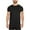 Black, variant on Mens Short Sleeve T Shirts Curved Hem Summer Muscle Slim Fitted Crew Neck Longline T-Shirt Gym Workout Tops