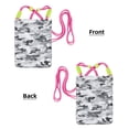 thumbnail image 3 of Multi-Color Cross-Body Handbag 8.27×5.91in Waterproof, Scratch-Resistant And Odor-Free Detachable Shoulder Strap Vector Camouflage Pattern Gray_3, 3 of 8