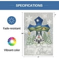 thumbnail image 5 of Christmas Church Cross Garden Flag 12 x 18 Inch Double Sided Outside, Be Still and Know That I Am God Yard Flag Christmas Snowflake Winter Holiday Yard Outdoor Decorative Flag, 5 of 6