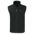 thumbnail image 2 of Men's Cutter & Buck Black North Texas Mean Green Charter Eco Recycled Full-Zip Vest, 2 of 3