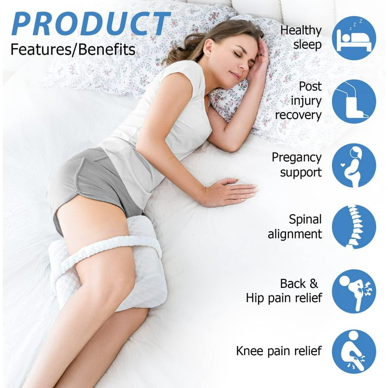 HQinX Knee Pillow for Side Sleepers- Dual Concave Design HQinX Knee Pillow for Side Sleepers- Dual Concave Design