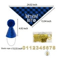 thumbnail image 4 of KYAIGUO Dog Cat Birthday Party Supplies Birthday Bandana Dog Hat Make Your Pet More Charming and Cute for Pet Birthday Party Decorations, 4 of 8