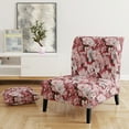thumbnail image 2 of Designart "Floral Beauty In Pink Sakura Blossoms" Pink Japanese Upholstered Accent Chair - Oriental Arm Chair For Bedroom, 2 of 5